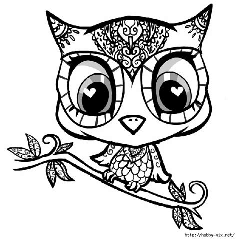 Coloring Page World Love Owl