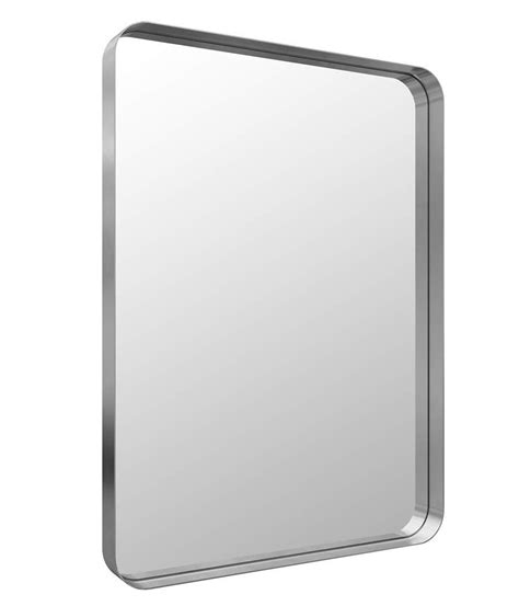 Andy Star Wall Mirror For Bathroom 22x30x2 Matte Black Bathroom