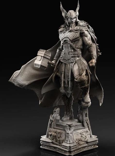 Viking Thor 14 Scale Statue Caleb Nefzen By Xm Studios Spec