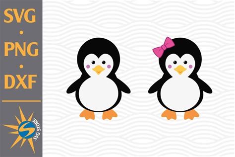 Penguin Svg Png Dxf Digital Files Include