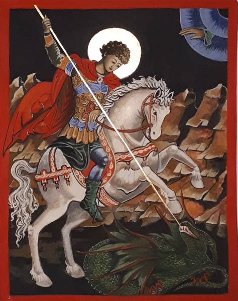 Saint George And The Dragon Painting By Lynda Miller Baker Saatchi Art