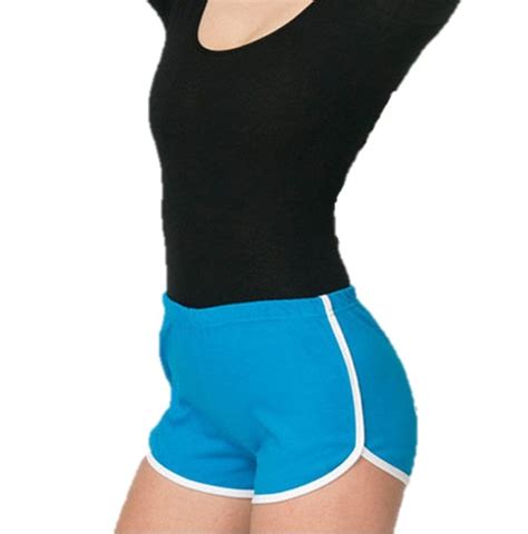 American Apparel Ladies Womens Cotton Interlock Running Sports Shorts