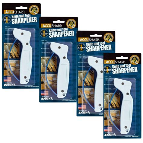 Accusharp 4 Pack Knife And Tool Sharpener Pull Thru 47ks Made In Usa Kitchen Knives Tools Accusharp