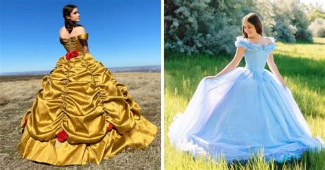 fan goes viral for creating real life disney princess gowns inside the magic