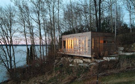 You can canoe down to jones, steinberger or waldron lakes (and more) but remember you are paddling upstream to get back to camp. Sunset Cabin Taylor_Smyth architects