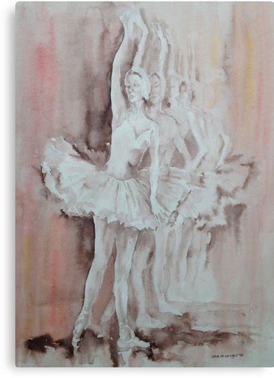 Swan Lake Ballet Painting Dance Art Gallery Canvas