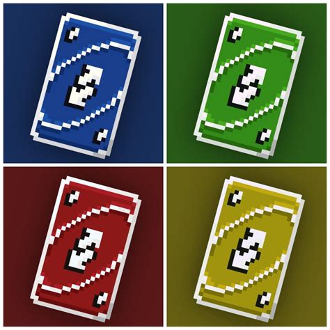 uno™ reverse card totem of undying blue minecraft texture pack