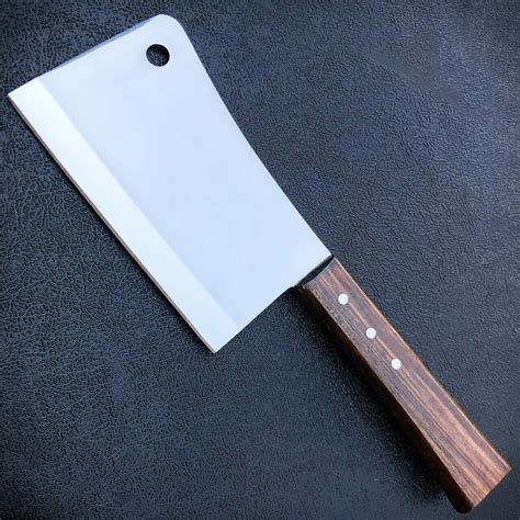 12 meat cleaver chef butcher kitchen knife stainless steel full tang chopper kitchen