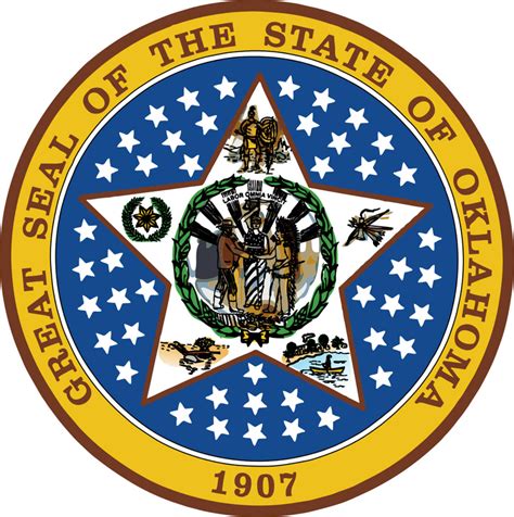 Seal Of The State Of Oklahoma Image Free Stock Photo Public Domain
