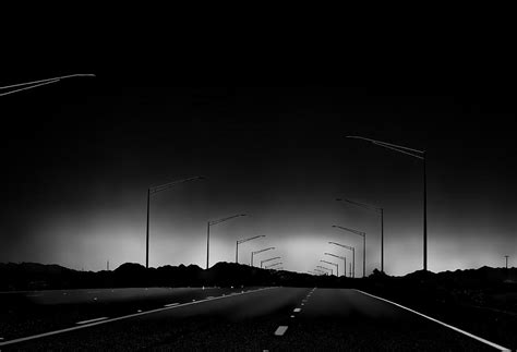 Dark Desert Highway Photograph By David Decenzo