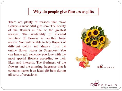 What do japanese give as gifts. Why do people give flowers as gifts by Addy Smith - Issuu