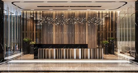 Lobby Reception On Behance Hotel Lobby Design Lobby Design Hotel