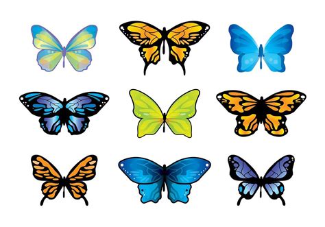 Mariposa Butterfly Vector Set 147918 Vector Art At Vecteezy