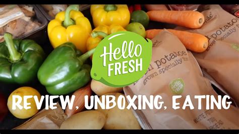 Hello Fresh Meals Food Box Subscription April 2020 Review