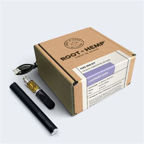 Lavender Kush Cbd Vape Pen Kit Root And Hemp 05g Pure Uncut Oil