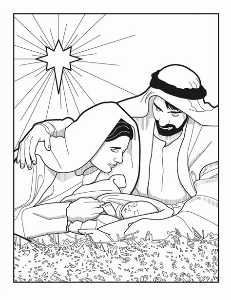 Free Printable Nativity Coloring Pages For Kids