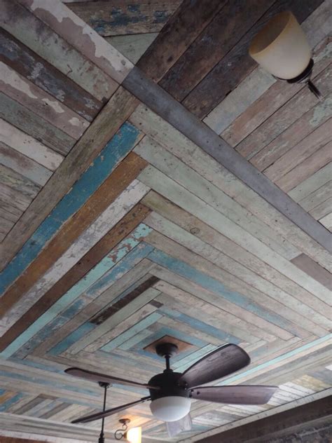 Wood look ceiling panels add a warmth to your home in an unexpected place. Barn Wood Paneling for Walls and Ceilings | G&H Reclaims