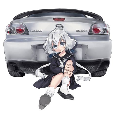 commission of two of my favorite things junko konno and my mazda rx 8 r konnojunko