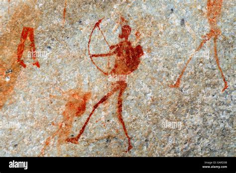 Ancient Rock Art Drawings Of The San People Indigenous People Of
