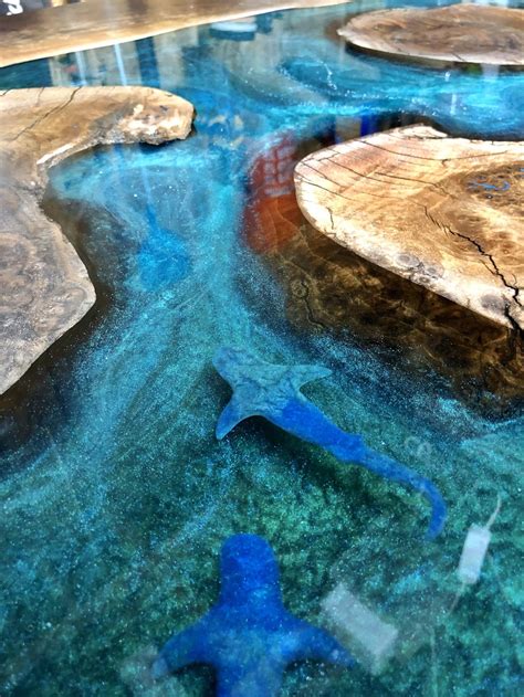 10ft Epoxy Resin Ocean Table Epoxy Resin River Table Etsy Wood