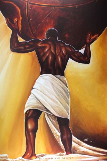 Power Of Man By Wak Kevin A Williams 24x36 Black Art Print Poster