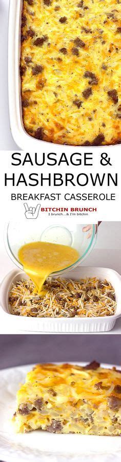 Sausage Hash Brown Breakfast Casserole Recipe With Images Sausage