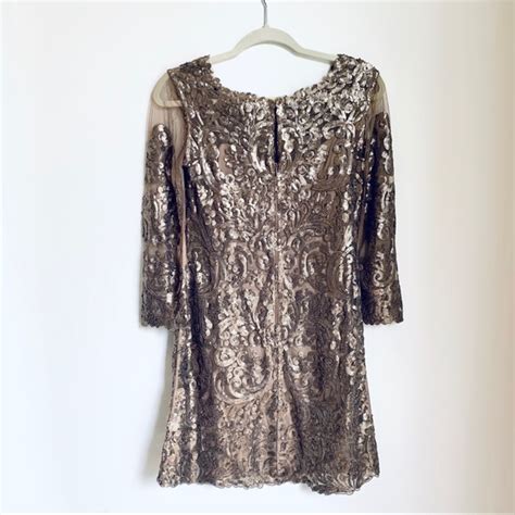 Yoana Baraschi Dresses Nwt Gold Embroidered Dress With Sequins Poshmark