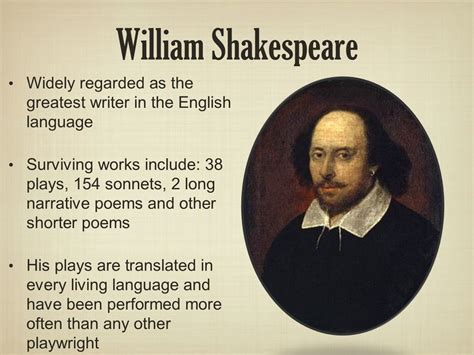 Biography Of William Shakespeare English