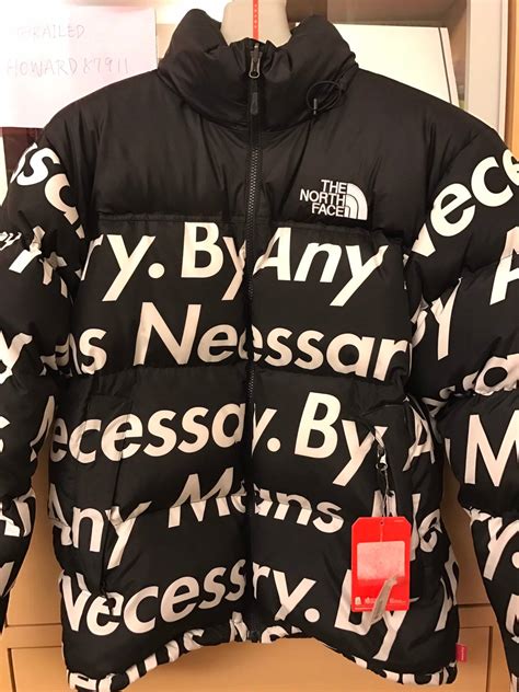 Supreme By Any Means Necessary Nuptse Jacket Grailed