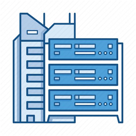 Client Cloud Data Network On Premise Server Service Icon