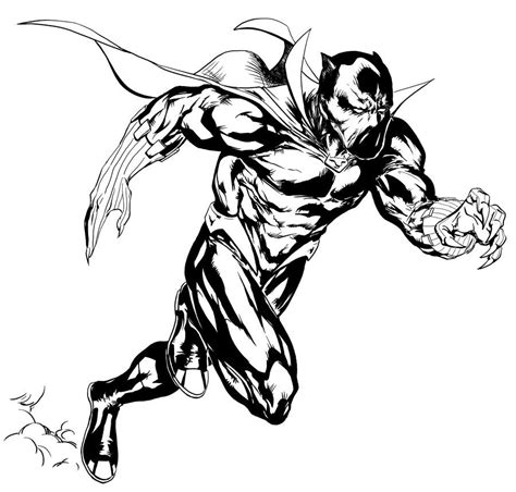Printable black panther by carlosgomezartist coloring page. Coloring pages: Coloring pages: Black Panther, printable ...