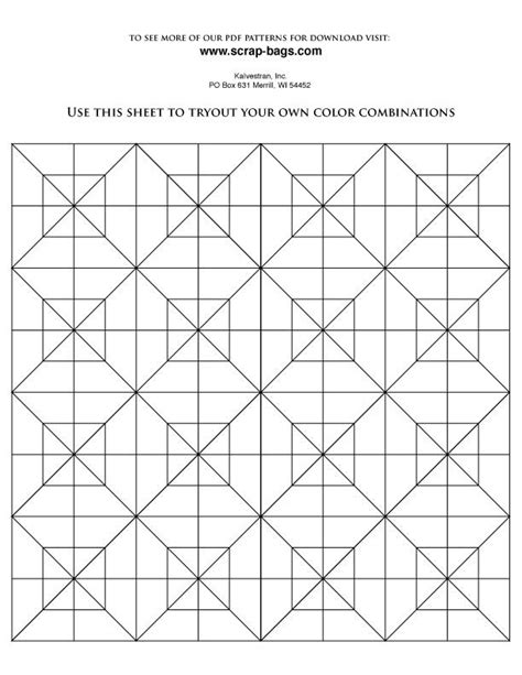 Quilt Blocks Coloring Pages To Print - Coloring Pages For Kids