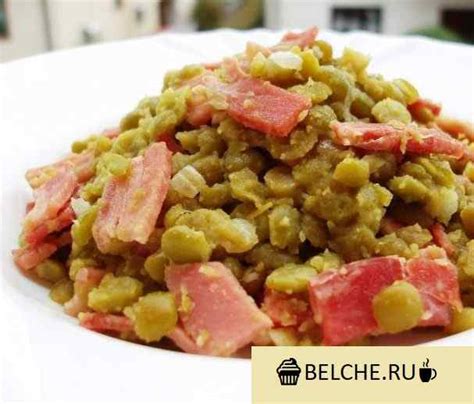 Рецепт блюда Гороховая каша с копченостями | BELCHE
