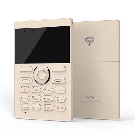 Aiek E1 1 Inch Mini Cell Card Phone Slim Thin Phone Student Version Led