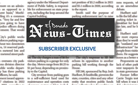 News Times Launches Subscriber Exclusive Content El Dorado News