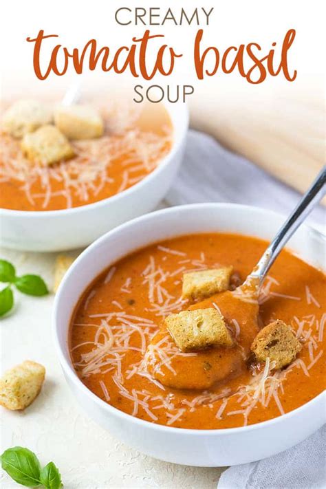 Add soup back to crockpot and add parmesan cheese. Creamy Tomato Basil Soup | The Blond Cook