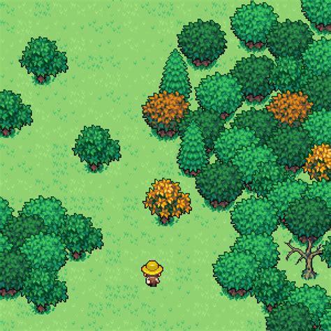 Trees Grass Rpg Tiles Pixel Art Design Pixel Art Games Pixel Art