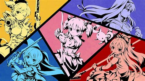Hd Wallpaper Anime Anime Girls Mahou Shoujo Madoka Magica
