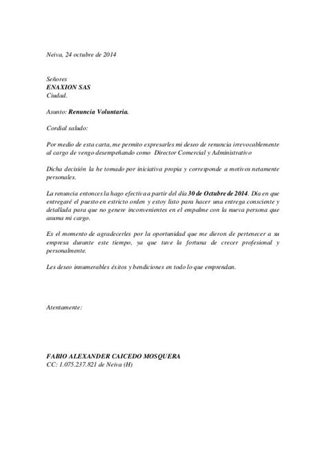 Carta De Renuncia Fabiodocx
