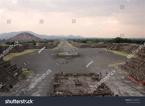 Teotihuacan Pyramids Near Mexico City Sunset Stock Photo Edit Now
