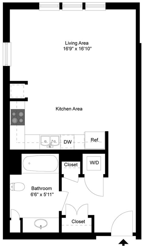 Studio Apartment Floor Plans Queset Commons Easton Ma Apartments