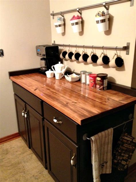 Come see our sample cabinets in our showroom today! It's Our Pinteresting Life : {DIY} Coffee Bar