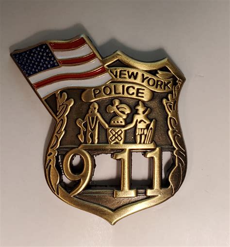 Nyc 9 11 Memorial Pin With Flag
