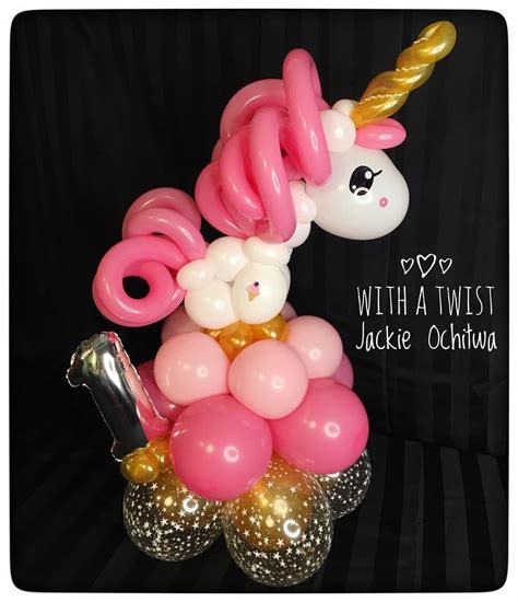 Unicorn Balloon By Jackie Ochitwa バルーンアート バルーン ユニコーン