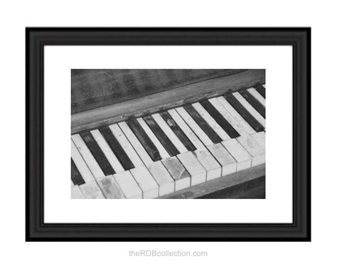 Aged Ivories Piano Photograph