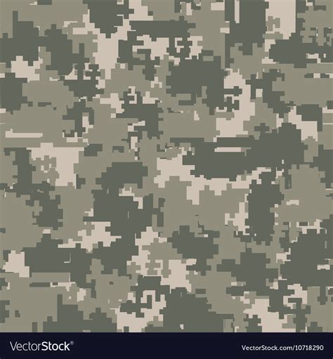 Digital Camouflage Seamless Patterns Royalty Free Vector