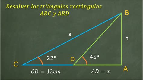 Como Calcular Sacar Los Ángulos Y Lados De Dos Triángulos Rectángulo Y