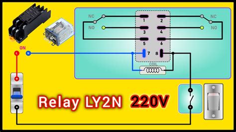 How The Ly2n 8 Pin Relay Works Electrical Simulation Youtube