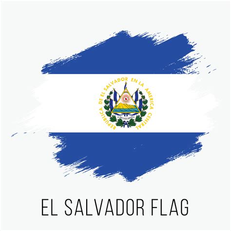 Grunge El Salvador Vector Flag 11091885 Vector Art At Vecteezy