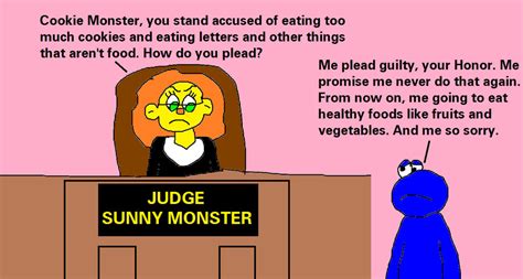 Cookie Monster Found Guilty For Eating By Mjegameandcomicfan89 On